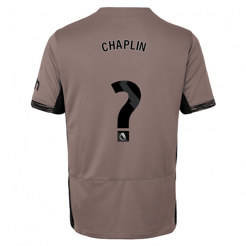 Kandiny Gyermek Archie Chaplin #0 Sötét Bézs Harmadik Számú Jersey 2023/24 Mez Póló Ing