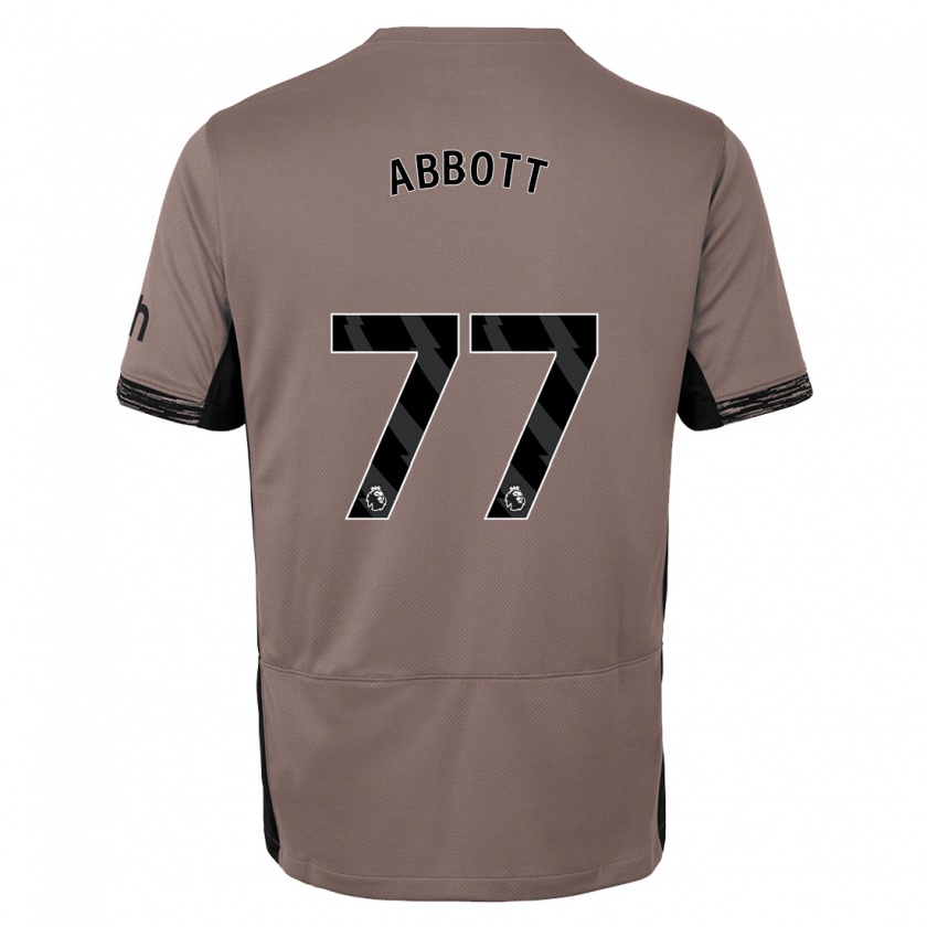 Kandiny Gyermek George Abbott #77 Sötét Bézs Harmadik Számú Jersey 2023/24 Mez Póló Ing