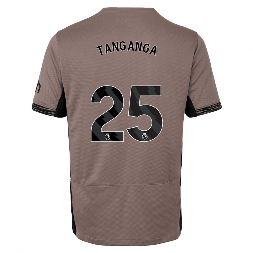 Kandiny Gyermek Japhet Tanganga #25 Sötét Bézs Harmadik Számú Jersey 2023/24 Mez Póló Ing