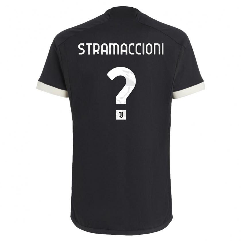 Kandiny Gyermek Diego Stramaccioni #0 Fekete Harmadik Számú Jersey 2023/24 Mez Póló Ing
