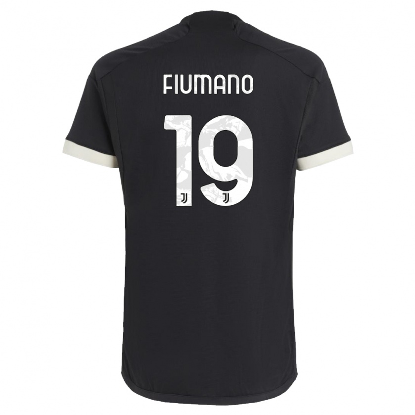 Kandiny Gyermek Filippo Fiumano #19 Fekete Harmadik Számú Jersey 2023/24 Mez Póló Ing