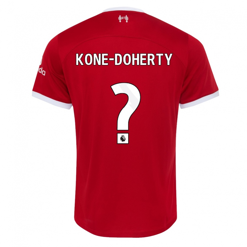 Kandiny Férfi Trent Kone-Doherty #0 Piros Hazai Jersey 2023/24 Mez Póló Ing