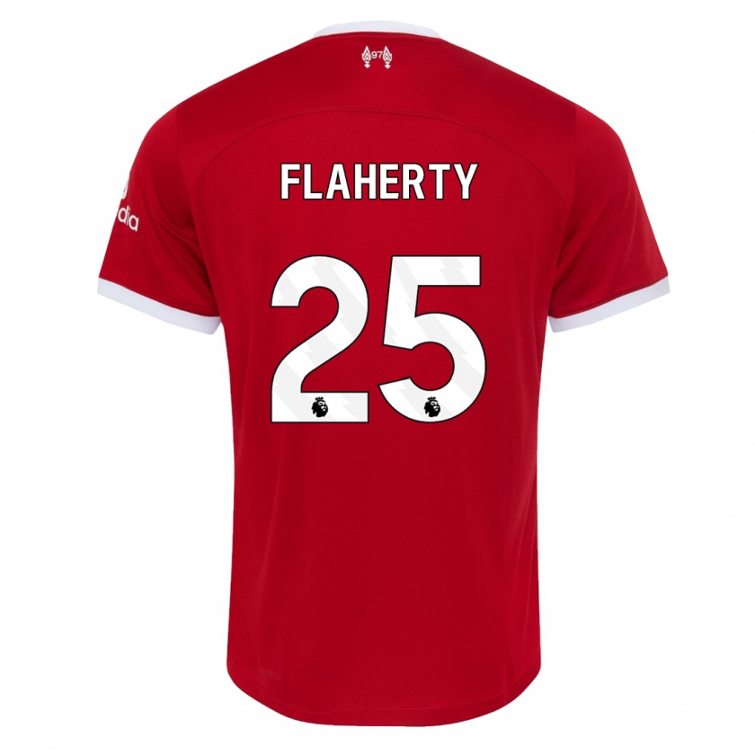 Kandiny Férfi Gilly Flaherty #25 Piros Hazai Jersey 2023/24 Mez Póló Ing