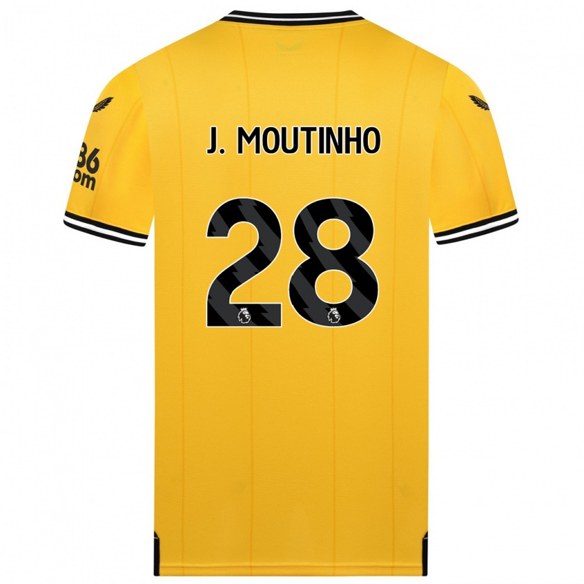 Kandiny Férfi Joao Moutinho #28 Sárga Hazai Jersey 2023/24 Mez Póló Ing