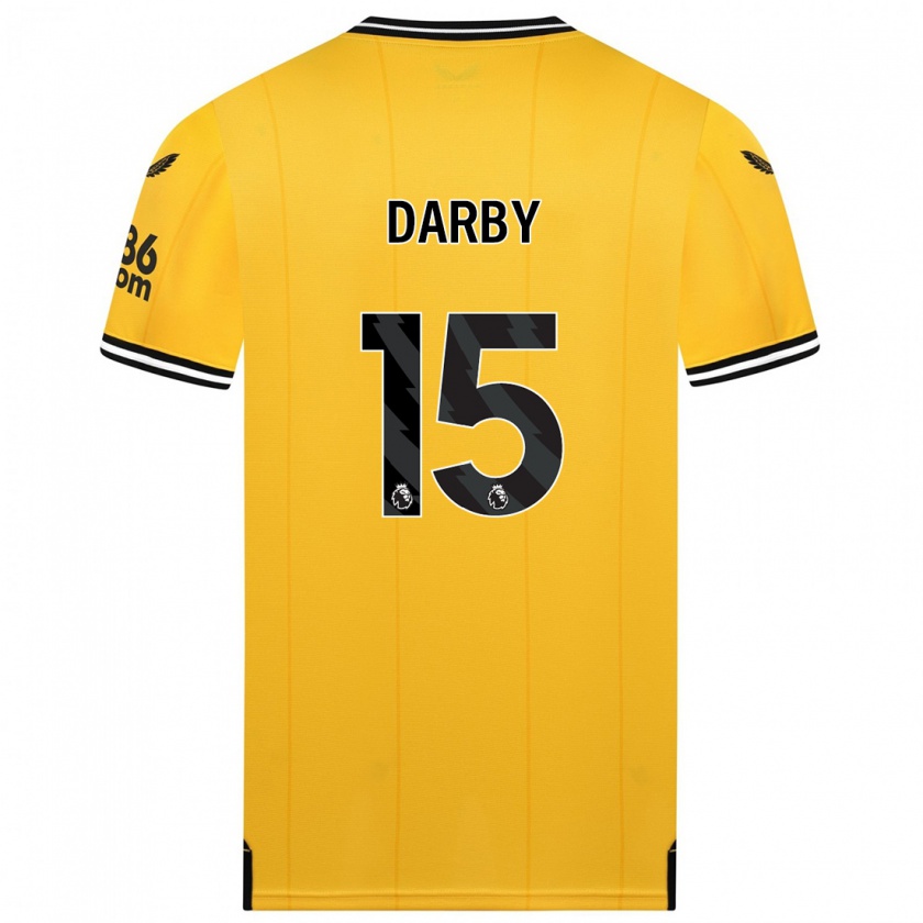 Kandiny Férfi Kelly Darby #15 Sárga Hazai Jersey 2023/24 Mez Póló Ing