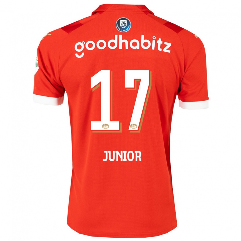 Kandiny Férfi Mauro Júnior #17 Piros Hazai Jersey 2023/24 Mez Póló Ing