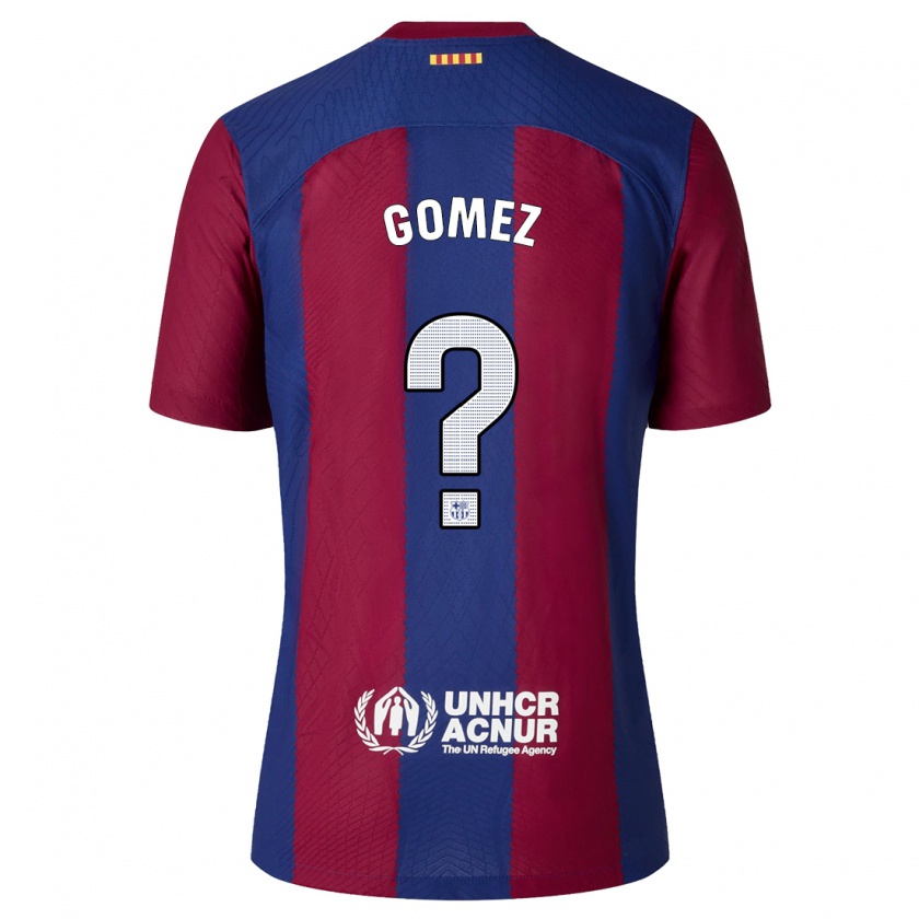 Kandiny Férfi Antonio Gomez #0 Piros Kék Hazai Jersey 2023/24 Mez Póló Ing