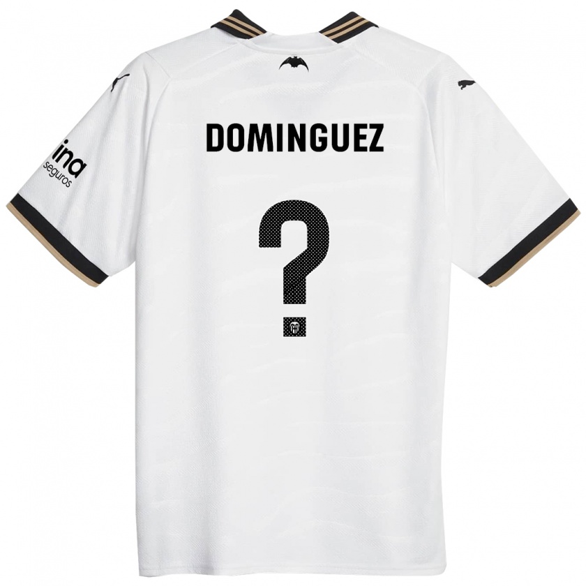 Kandiny Férfi Mario Dominguez #0 Fehér Hazai Jersey 2023/24 Mez Póló Ing