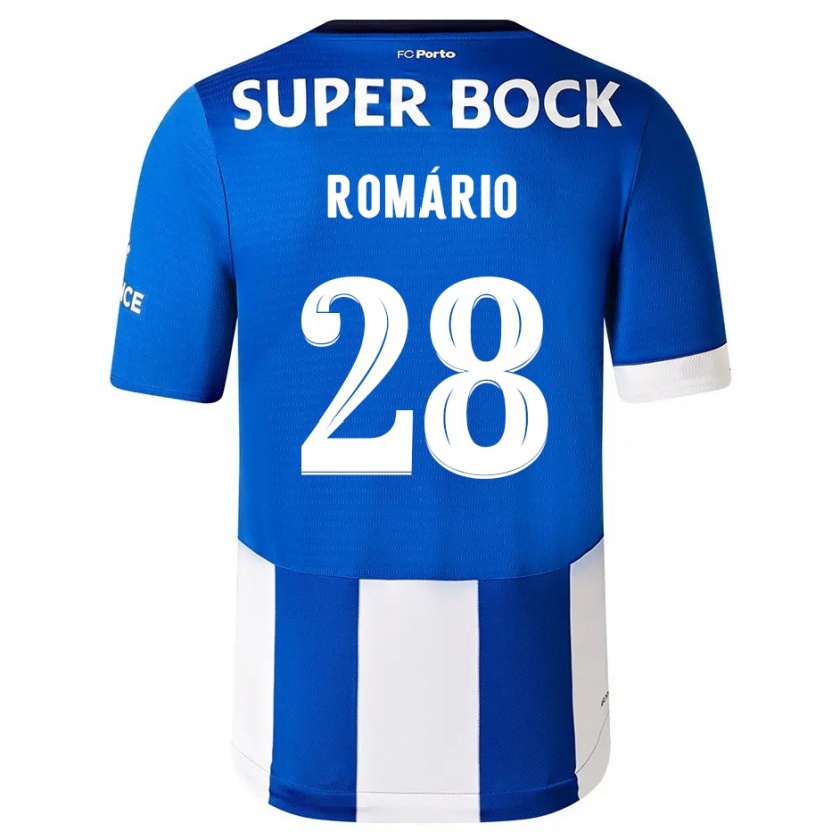 Kandiny Férfi Romário Baró #28 Kék Fehér Hazai Jersey 2023/24 Mez Póló Ing