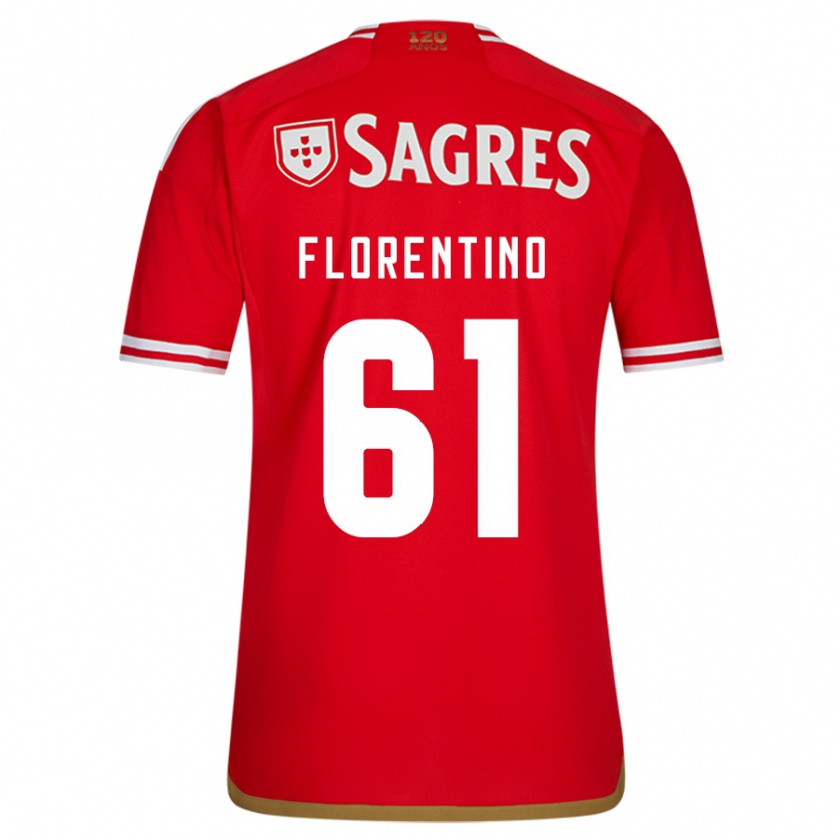 Kandiny Férfi Florentino #61 Piros Hazai Jersey 2023/24 Mez Póló Ing