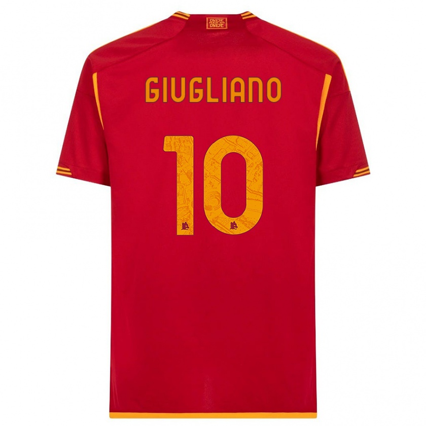 Kandiny Férfi Manuela Giugliano #10 Piros Hazai Jersey 2023/24 Mez Póló Ing