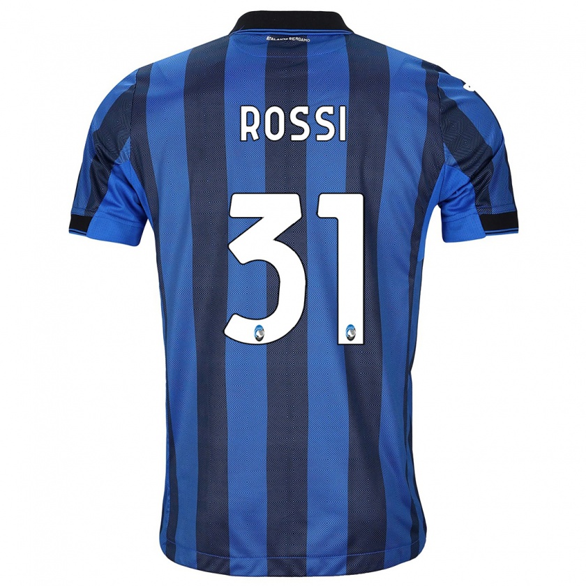 Kandiny Férfi Francesco Rossi #31 Fekete Kék Hazai Jersey 2023/24 Mez Póló Ing