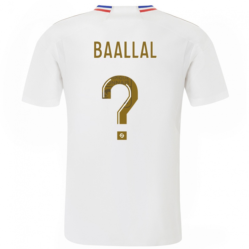 Kandiny Férfi Abdellah Baallal #0 Fehér Hazai Jersey 2023/24 Mez Póló Ing
