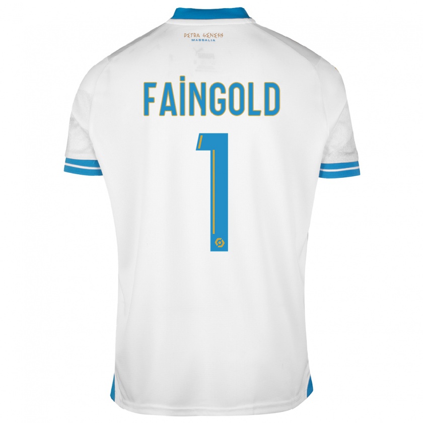 Kandiny Férfi Abbie Faingold #1 Fehér Hazai Jersey 2023/24 Mez Póló Ing