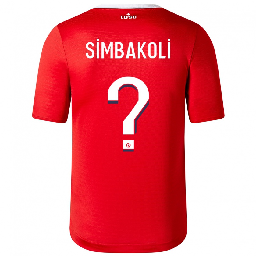 Kandiny Férfi Mamadou Simbakoli #0 Piros Hazai Jersey 2023/24 Mez Póló Ing