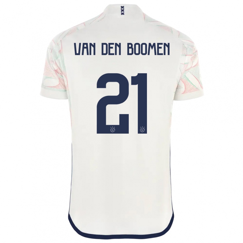 Kandiny Férfi Branco Van Den Boomen #21 Fehér Idegenbeli Jersey 2023/24 Mez Póló Ing