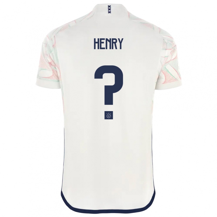 Kandiny Férfi Alvaro Henry #0 Fehér Idegenbeli Jersey 2023/24 Mez Póló Ing