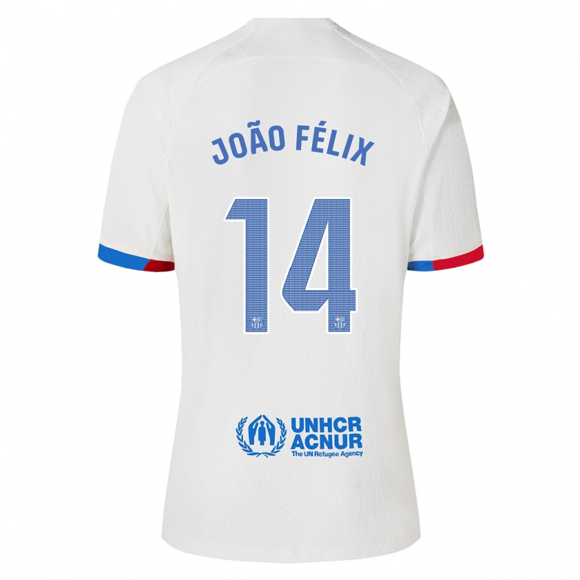 Kandiny Férfi João Félix #14 Fehér Idegenbeli Jersey 2023/24 Mez Póló Ing