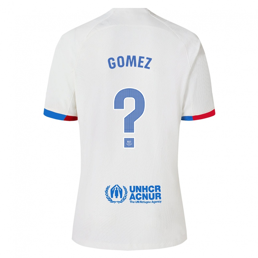 Kandiny Férfi Antonio Gomez #0 Fehér Idegenbeli Jersey 2023/24 Mez Póló Ing