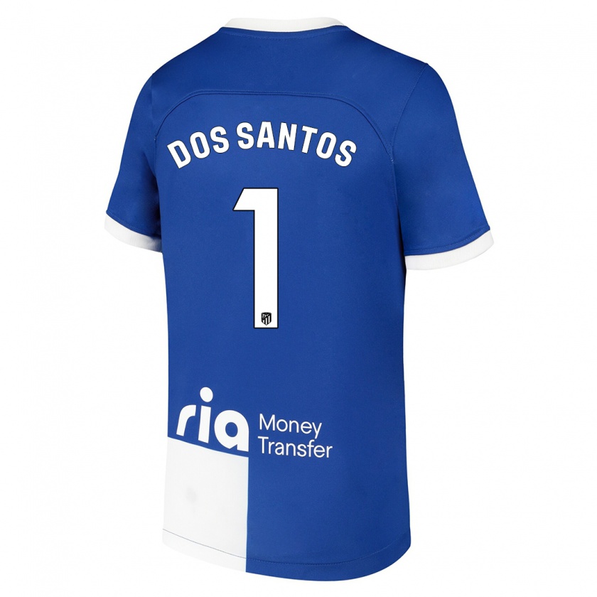 Kandiny Férfi Alex Dos Santos #1 Kék Fehér Idegenbeli Jersey 2023/24 Mez Póló Ing