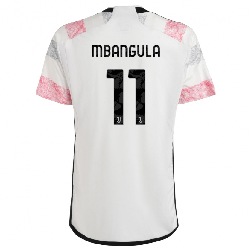 Kandiny Férfi Samuel Mbangula #11 Fehér Rózsaszín Idegenbeli Jersey 2023/24 Mez Póló Ing