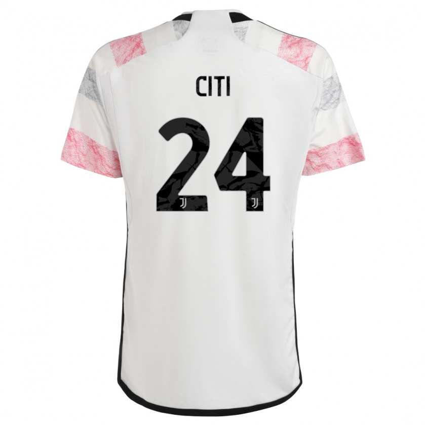 Kandiny Férfi Alessandro Citi #24 Fehér Rózsaszín Idegenbeli Jersey 2023/24 Mez Póló Ing