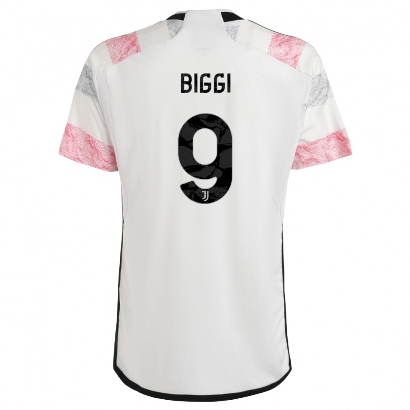Kandiny Férfi Silvano Biggi #9 Fehér Rózsaszín Idegenbeli Jersey 2023/24 Mez Póló Ing