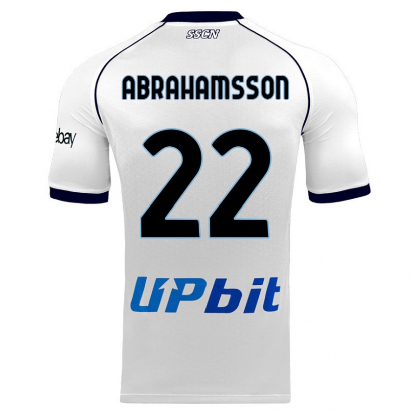 Kandiny Férfi Sejde Abrahamsson #22 Fehér Idegenbeli Jersey 2023/24 Mez Póló Ing