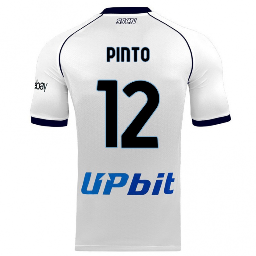 Kandiny Férfi Ciro Pinto #12 Fehér Idegenbeli Jersey 2023/24 Mez Póló Ing