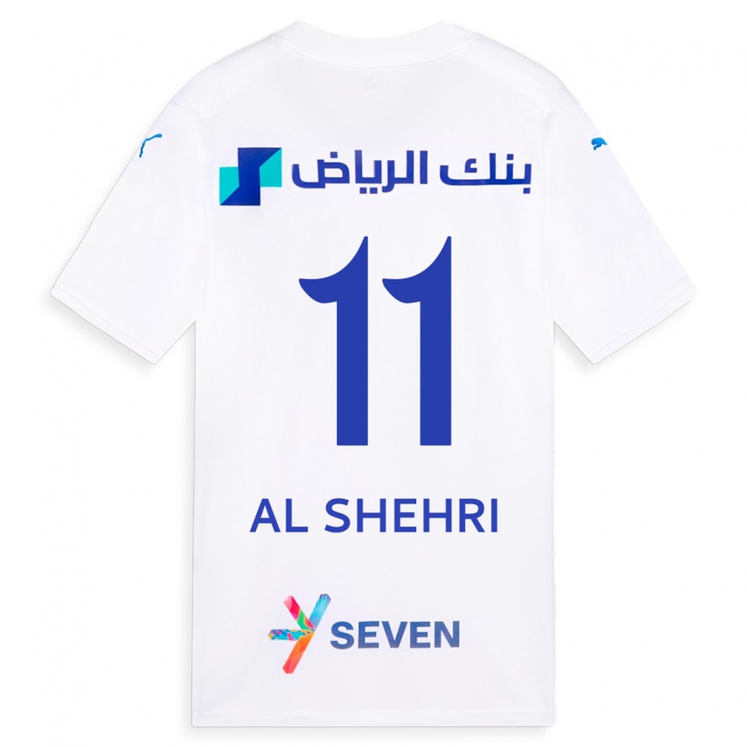 Kandiny Férfi Saleh Al-Shehri #11 Fehér Idegenbeli Jersey 2023/24 Mez Póló Ing
