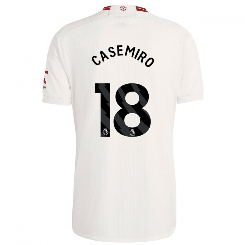 Kandiny Férfi Casemiro #18 Fehér Harmadik Számú Jersey 2023/24 Mez Póló Ing