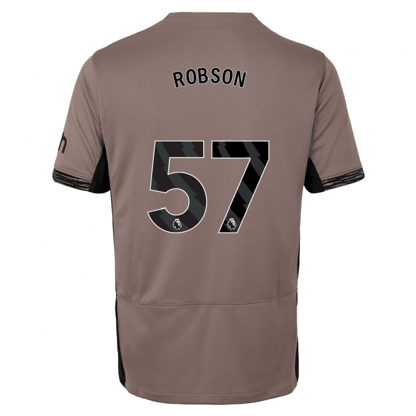 Kandiny Férfi Max Robson #57 Sötét Bézs Harmadik Számú Jersey 2023/24 Mez Póló Ing