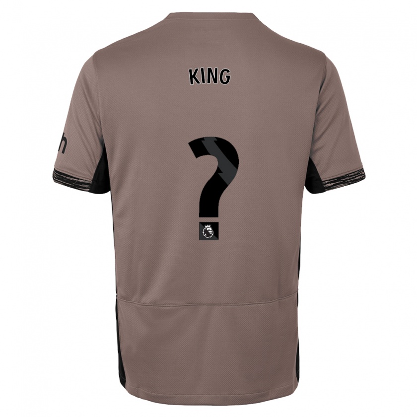 Kandiny Férfi Maeson King #0 Sötét Bézs Harmadik Számú Jersey 2023/24 Mez Póló Ing