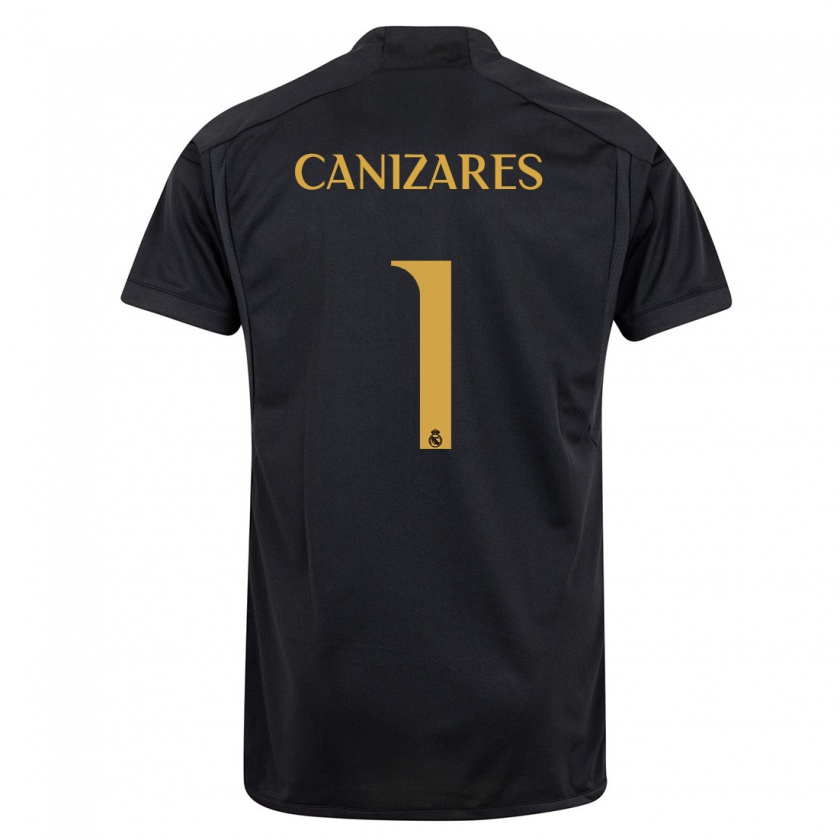 Kandiny Férfi Lucas Cañizares #1 Fekete Harmadik Számú Jersey 2023/24 Mez Póló Ing
