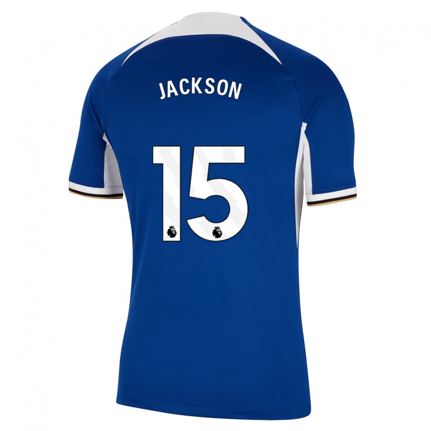 Kandiny Női Nicolas Jackson #15 Kék Hazai Jersey 2023/24 Mez Póló Ing