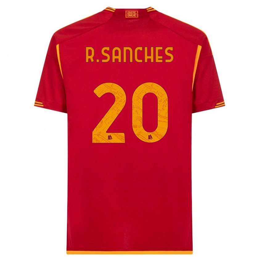 Kandiny Női Renato Sanches #20 Piros Hazai Jersey 2023/24 Mez Póló Ing