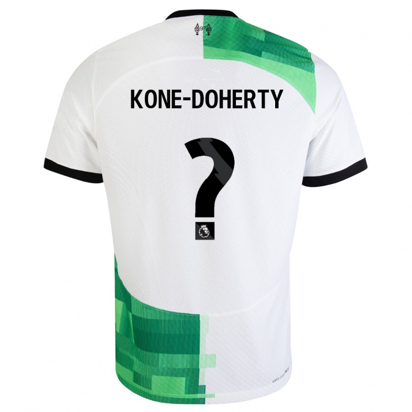 Kandiny Női Trent Kone-Doherty #0 Fehér Zöld Idegenbeli Jersey 2023/24 Mez Póló Ing