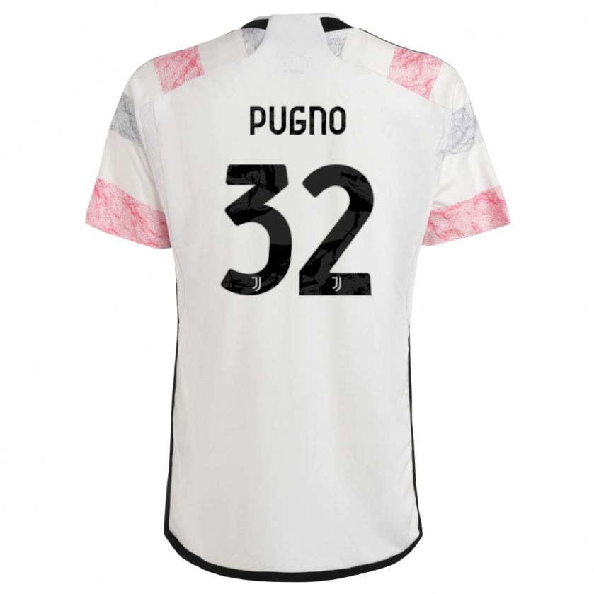 Kandiny Női Diego Pugno #32 Fehér Rózsaszín Idegenbeli Jersey 2023/24 Mez Póló Ing