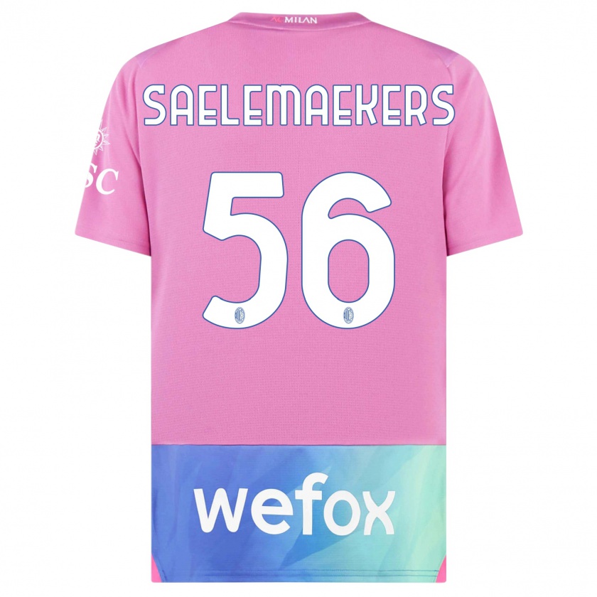 Kandiny Női Alexis Saelemaekers #56 Pink Lila Harmadik Számú Jersey 2023/24 Mez Póló Ing