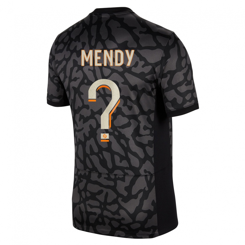 Kandiny Női Tony Mendy #0 Fekete Harmadik Számú Jersey 2023/24 Mez Póló Ing