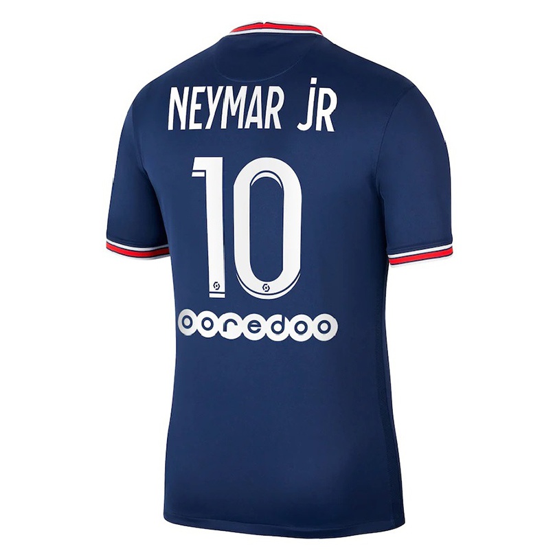 Gyermek Labdarúgás Neymar #10 Sötétkék Hazai Jersey 2021/22 Mez Póló Ing
