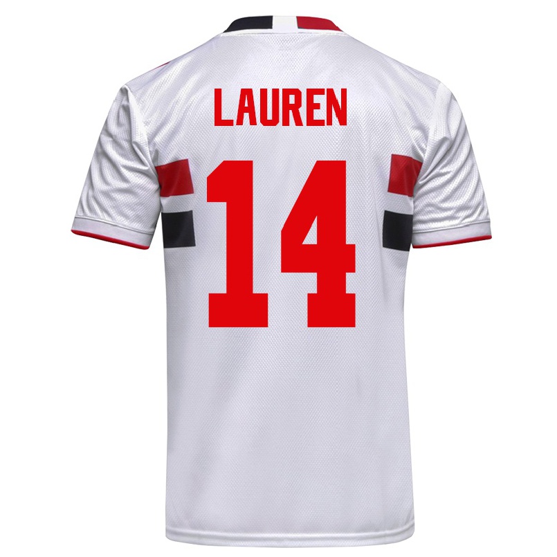 Gyermek Labdarúgás Lauren #14 Fehér Hazai Jersey 2021/22 Mez Póló Ing