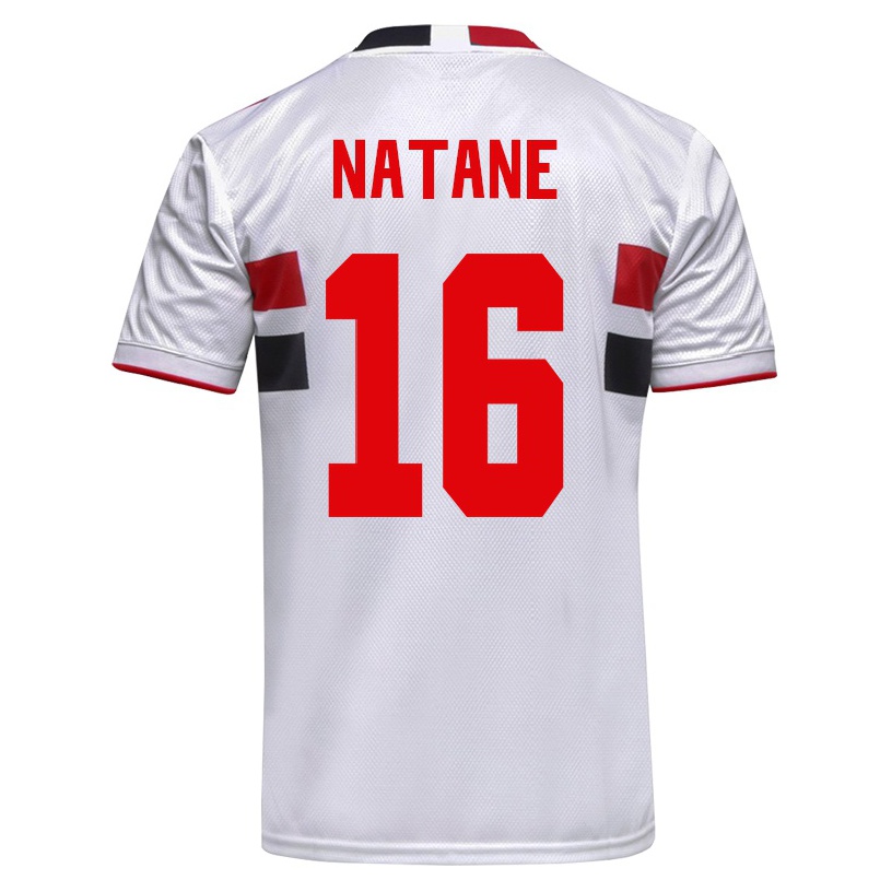 Gyermek Labdarúgás Natane #16 Fehér Hazai Jersey 2021/22 Mez Póló Ing