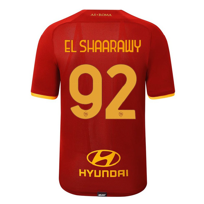 Gyermek Labdarúgás Stephan El Shaarawy #92 Piros Hazai Jersey 2021/22 Mez Póló Ing