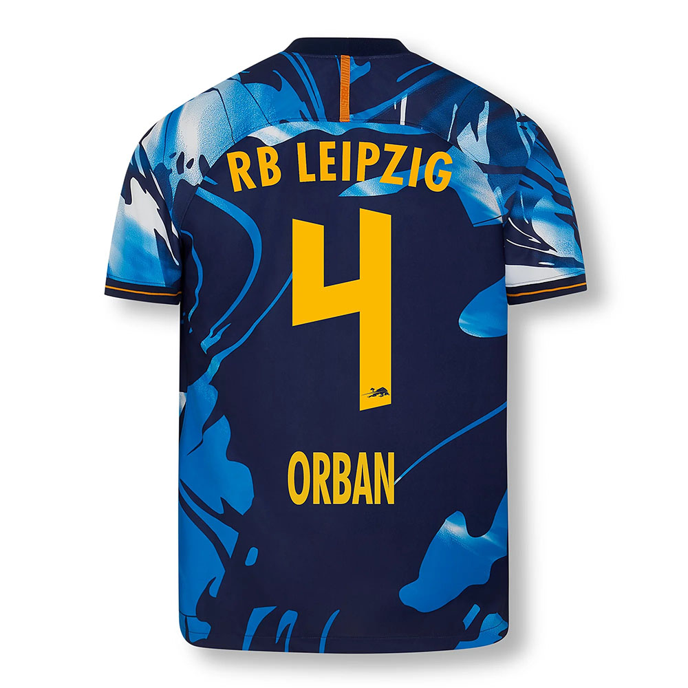 Gyermek Labdarúgás Willi Orban #4 UEFA Fehér Kék Mez 2020/21 Póló Ing
