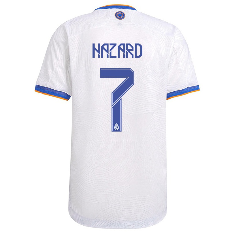 Férfi Labdarúgás Eden Hazard #7 Fehér Hazai Jersey 2021/22 Mez Póló Ing