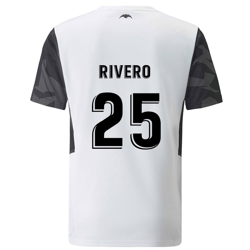 Férfi Labdarúgás Cristian Rivero #25 Fehér Hazai Jersey 2021/22 Mez Póló Ing