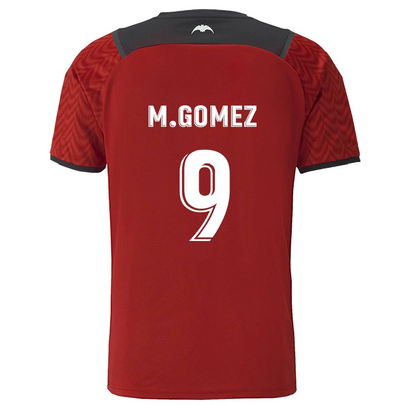 Férfi Labdarúgás Maxi Gomez #9 Sötét Vörös Idegenbeli Jersey 2021/22 Mez Póló Ing