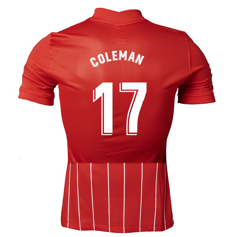 Férfi Labdarúgás Zenatha Coleman #17 Sötét Vörös Idegenbeli Jersey 2021/22 Mez Póló Ing