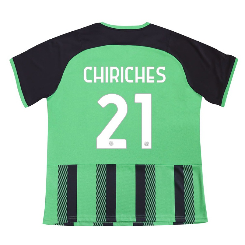 Férfi Labdarúgás Vlad Chiriches #21 Zöld Fekete Hazai Jersey 2021/22 Mez Póló Ing